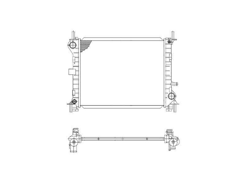 Recambio de radiador agua para ford focus berlina (cak) ambiente referencia OEM IAM 1671968 509614 98AB8005JB