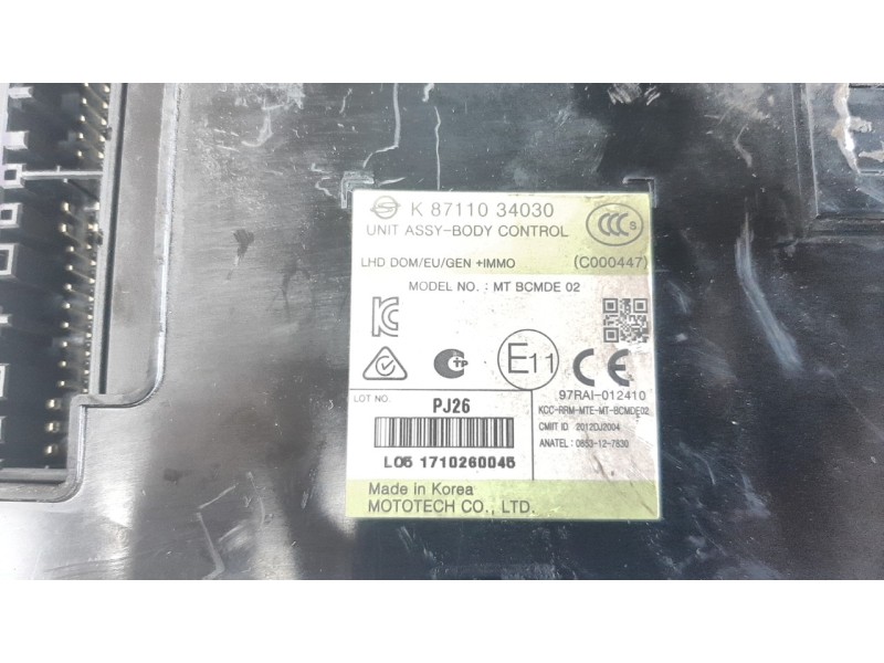 Recambio de modulo electronico para ssangyong korando 2.2 td cat referencia OEM IAM 8711034030  