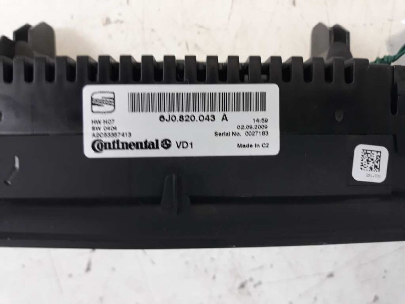 Recambio de mando climatizador para seat ibiza (6j5) stylance / style referencia OEM IAM 6J0820043A A2C53357413 