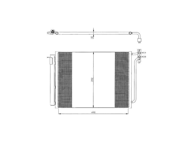 Recambio de condensador / radiador aire acondicionado para bmw x5 (e53) 3.0d referencia OEM IAM 64536914216 35406 