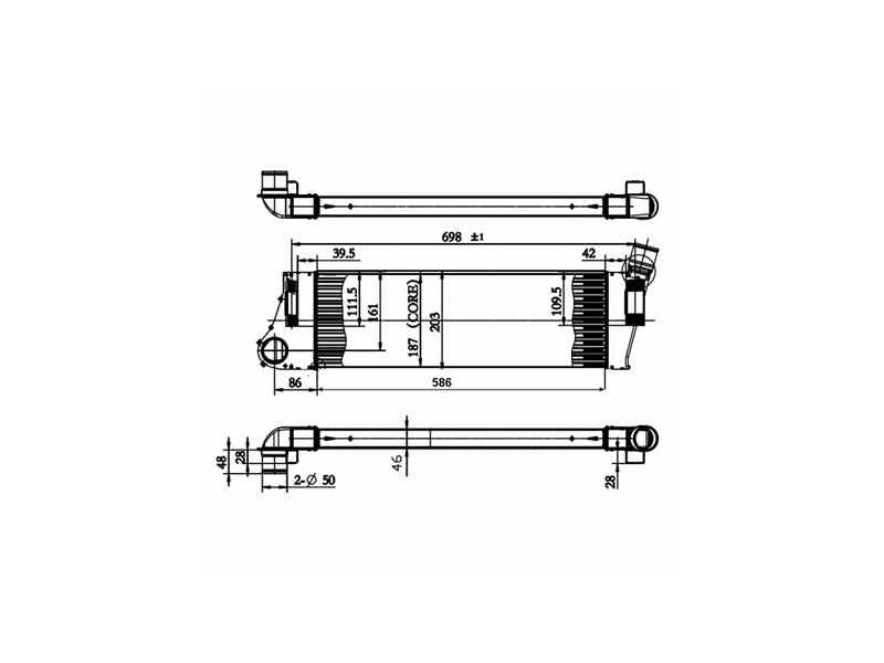 Recambio de intercooler para citroen c4 berlina collection referencia OEM IAM 0384G4 30908 