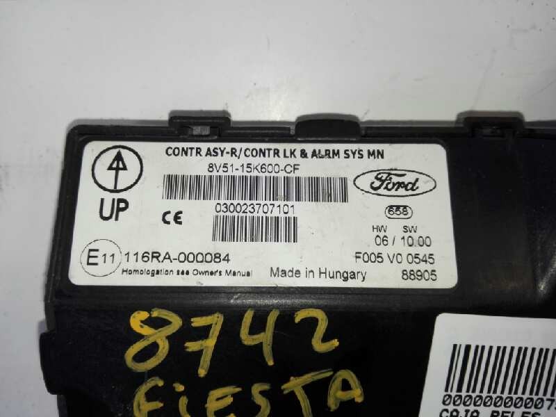 Recambio de modulo electronico para ford fiesta (cb1) trend referencia OEM IAM 8V5115K600CF 116RA000084 