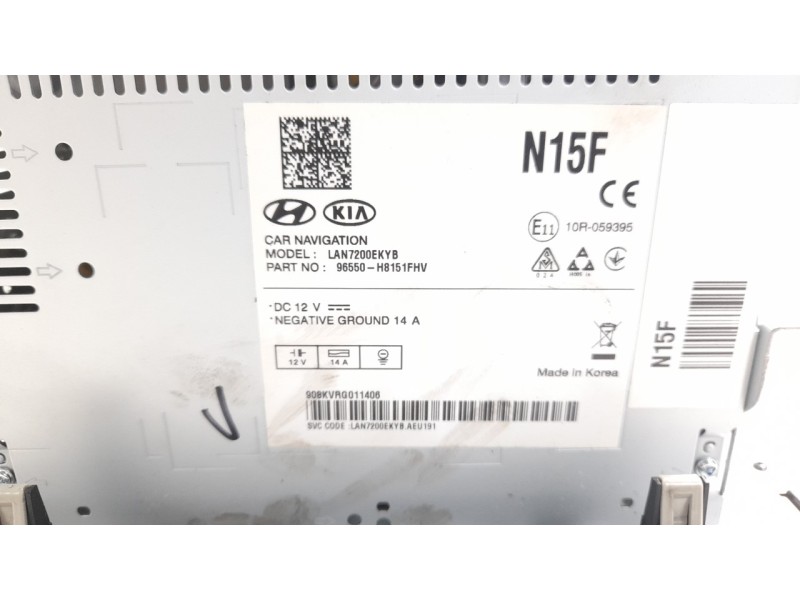 Recambio de sistema navegacion gps para kia stonic (ybcuv) 1.6 crdi cat referencia OEM IAM 96550H8150FHV  