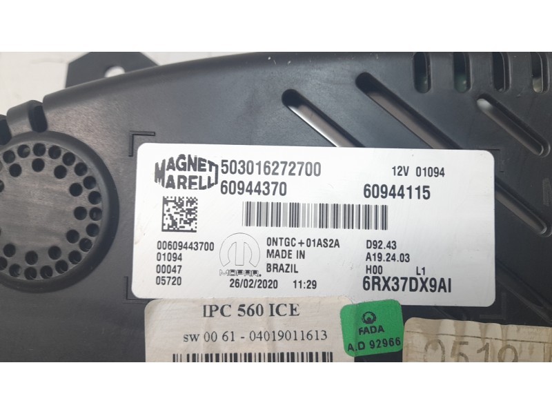 Recambio de cuadro instrumentos para jeep compass (m7) limited fwd referencia OEM IAM 6RX37DX9AI  