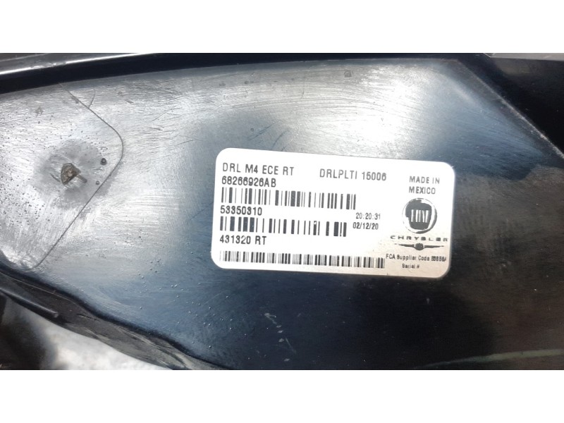 Recambio de piloto delantero derecho para jeep compass (m7) limited fwd referencia OEM IAM 68266926AB 108903620 