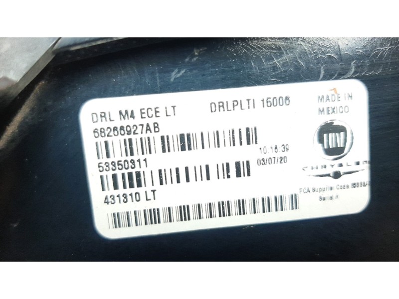 Recambio de piloto delantero izquierdo para jeep compass (m7) limited fwd referencia OEM IAM 68266927AB 108903621 