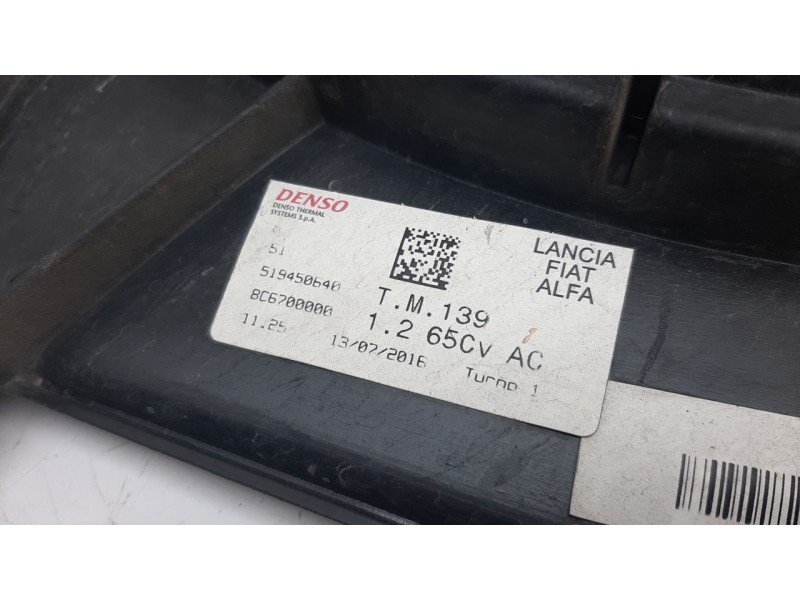 Recambio de electroventilador para fiat panda (319) 1.2 cat bivalent. gasolina / gpl referencia OEM IAM 519450640  