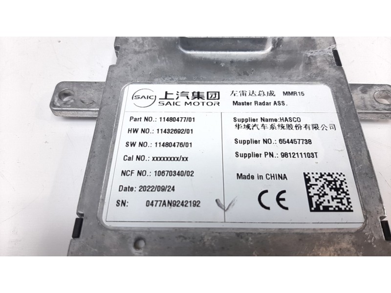 Recambio de modulo electronico para mg hs comfort referencia OEM IAM 11480477  