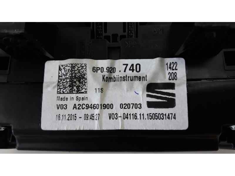 Recambio de cuadro instrumentos para seat ibiza (6p1) style referencia OEM IAM 6P0920740 A2C94601900 