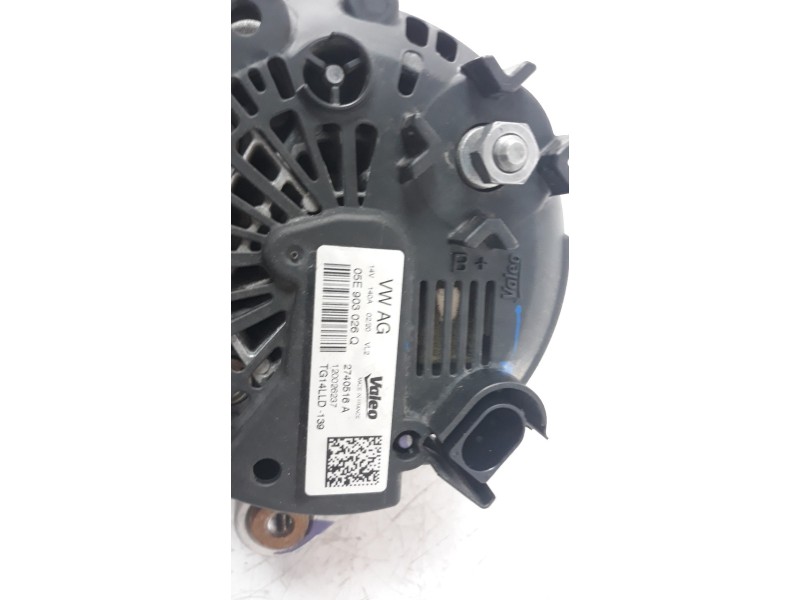 Recambio de alternador para volkswagen t-roc 1.5 16v tsi act referencia OEM IAM 04E903015P ALF501551HQ 
