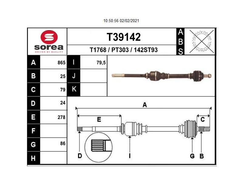 Recambio de transmision delantera derecha para citroen c3 picasso exclusive referencia OEM IAM 9656135080 T39142 P1505