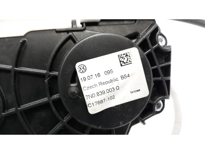 Recambio de cerradura puerta trasera izquierda para volkswagen sharan (7n2) 2.0 tdi referencia OEM IAM 7N0839015J  