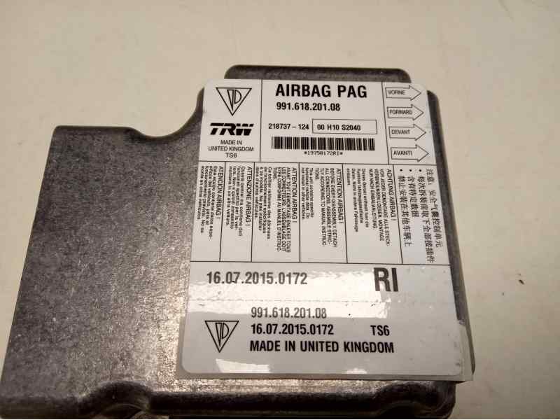 Recambio de kit airbag para porsche cayman (typ 981c) gt4 referencia OEM IAM 99161820108  