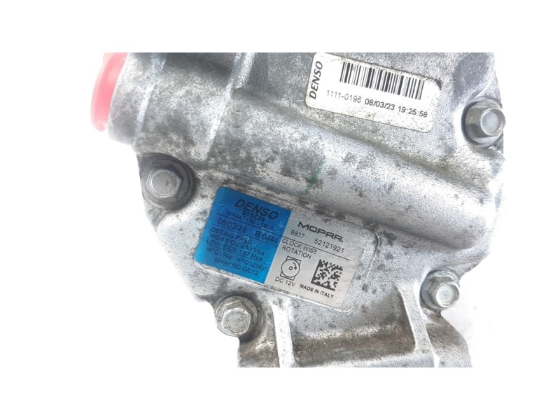 Recambio de compresor aire acondicionado para fiat 500 referencia OEM IAM 52121921  CAF220147