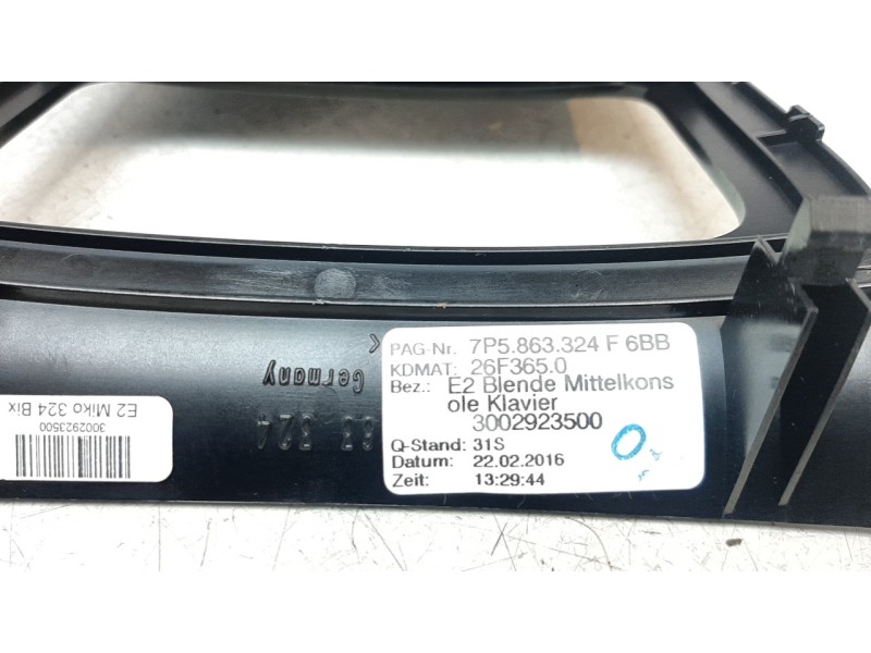 Recambio de moldura para porsche cayenne (typ 92aa) diesel referencia OEM IAM 7P5863324F6BB  