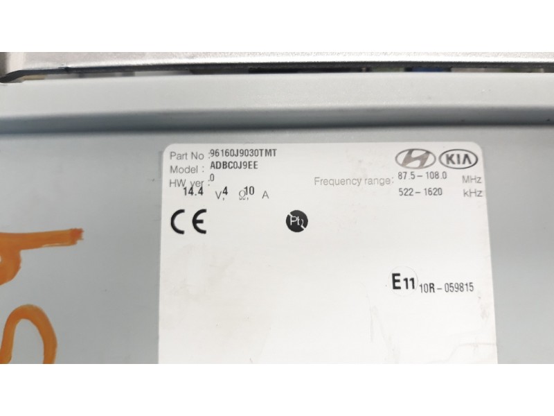 Recambio de sistema audio / radio cd para hyundai kona 1.0 tgdi cat referencia OEM IAM 96160J9030TMT  