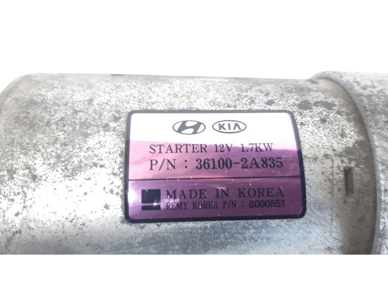 Recambio de motor arranque para hyundai ix35 1.7 crdi cat referencia OEM IAM 361002A835 ARF030164 