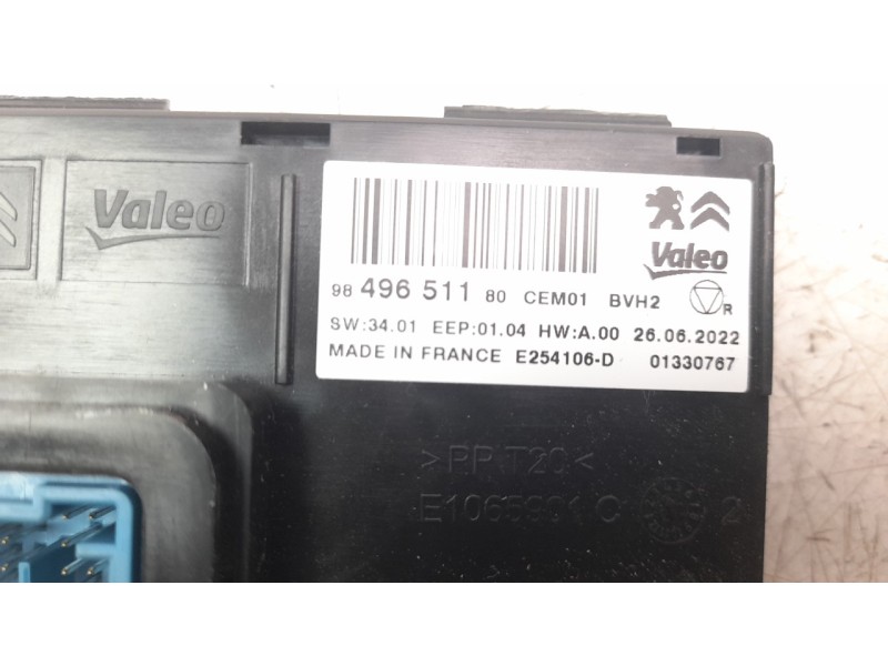 Recambio de modulo electronico para citroen c3 feel referencia OEM IAM 9849651180  