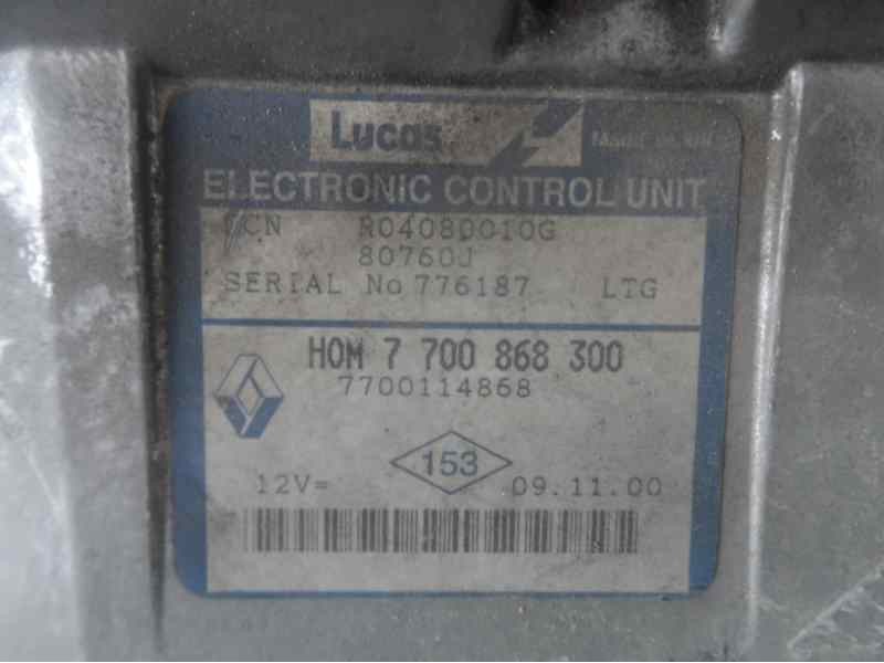 Recambio de centralita motor uce para renault kangoo (f/kc0) alize referencia OEM IAM 7700868300 7700114868 