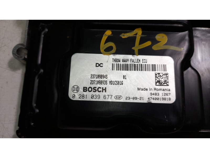Recambio de centralita motor uce para renault express advance referencia OEM IAM 237109894S 0281039677 