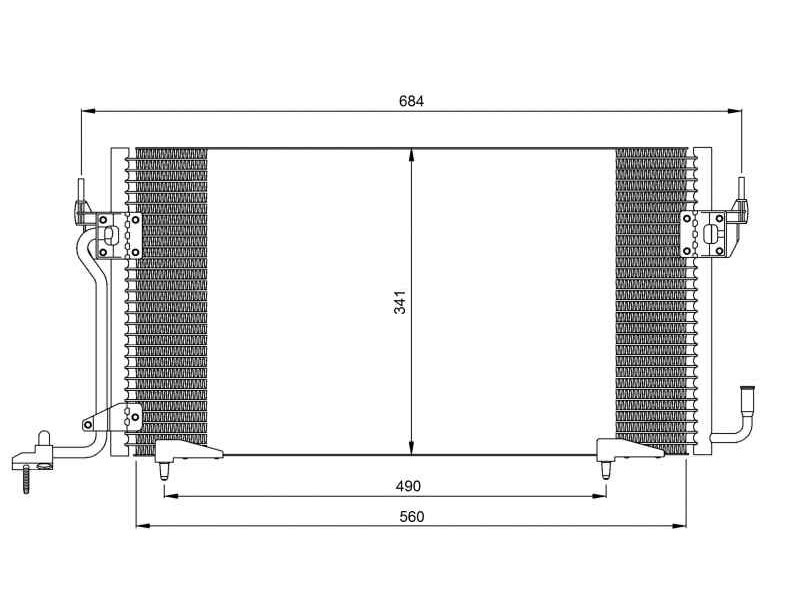 Recambio de condensador / radiador aire acondicionado para citroen zx 1.9 td armonia referencia OEM IAM 96189232 35260 
