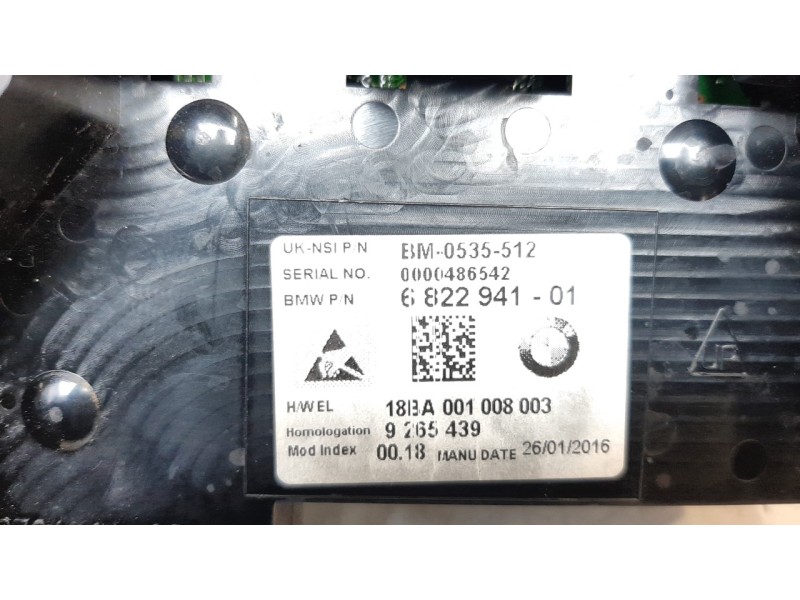 Recambio de cuadro instrumentos para mini mini (f56) 1.5 12v turbodiesel referencia OEM IAM 682294101  