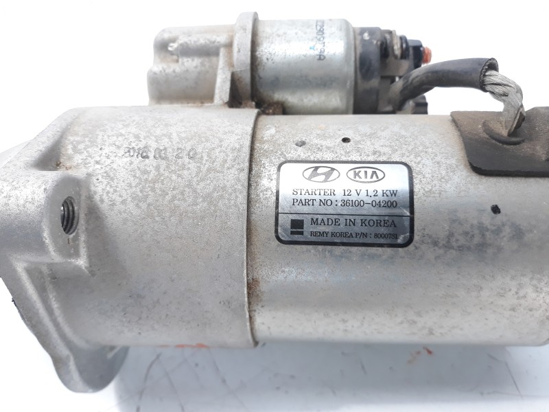 Recambio de motor arranque para kia stonic (ybcuv) 1.0 tgdi cat referencia OEM IAM 3610004200  