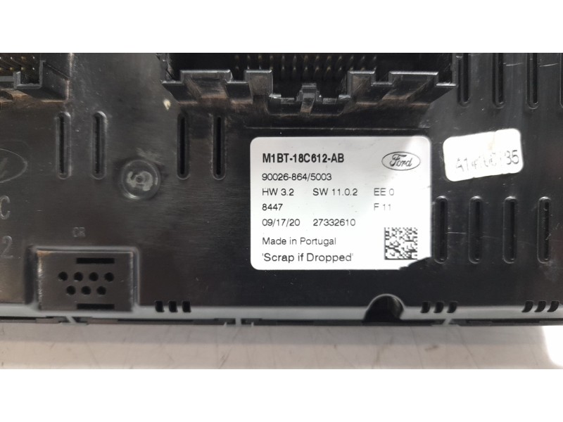 Recambio de mando climatizador para ford fiesta (ce1) 1.0 ecoboost cat referencia OEM IAM M1BT18C612AB  