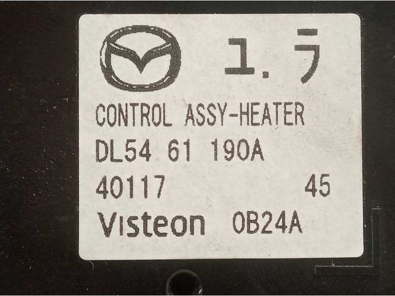 Recambio de mando climatizador para mazda 2 lim. (de) 1.4 diesel cat referencia OEM IAM DL5461190A 40117 0B24A