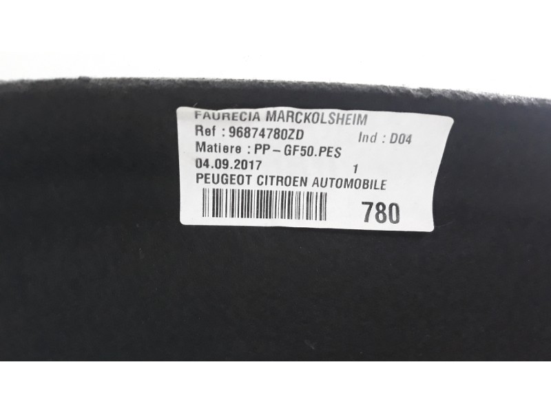 Recambio de bandeja trasera para citroen c4 lim. live edition referencia OEM IAM 96874780ZD  