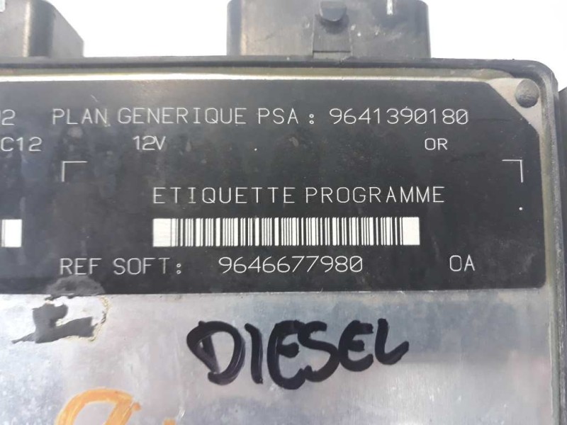 Recambio de centralita motor uce para citroen xsara berlina 1.9 diesel referencia OEM IAM 9641390180 9646677980 R04080031D