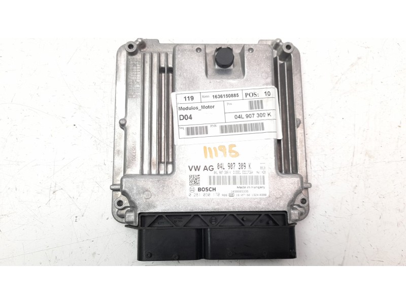 Recambio de centralita motor uce para volkswagen sharan (7n2) 2.0 tdi referencia OEM IAM 4L907309K  