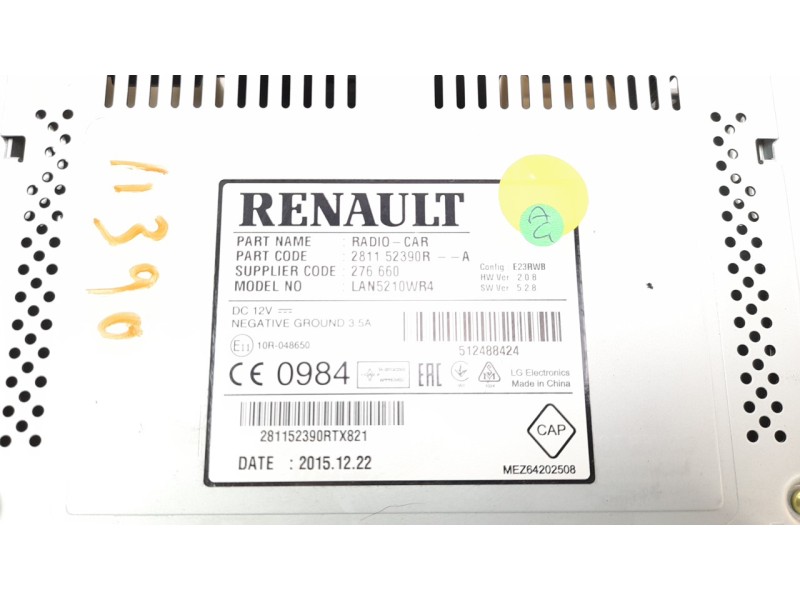 Recambio de sistema navegacion gps para renault clio iv 1.2 16v referencia OEM IAM 281155564R  