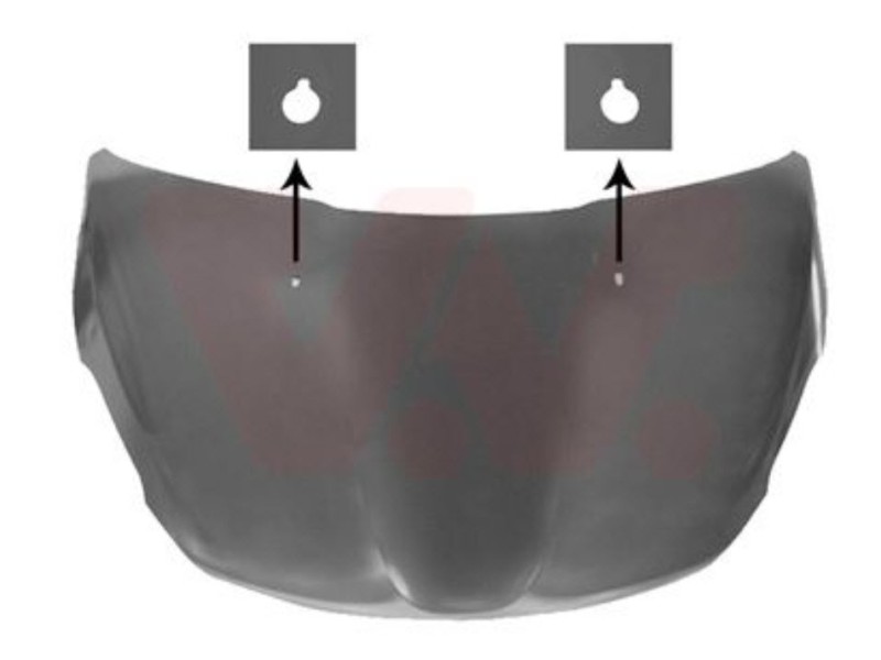 Recambio de capo para peugeot 208 referencia OEM IAM 9672998080 109174230 PG3263110