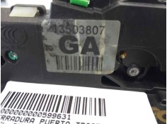 Recambio de cerradura puerta trasera izquierda para opel insignia berlina cosmo referencia OEM IAM 13503807   2