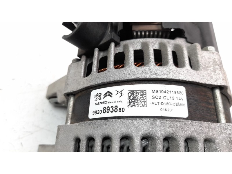 Recambio de alternador para citroen c3 1.5 blue-hdi fap referencia OEM IAM 9820893880 ALF550A04 