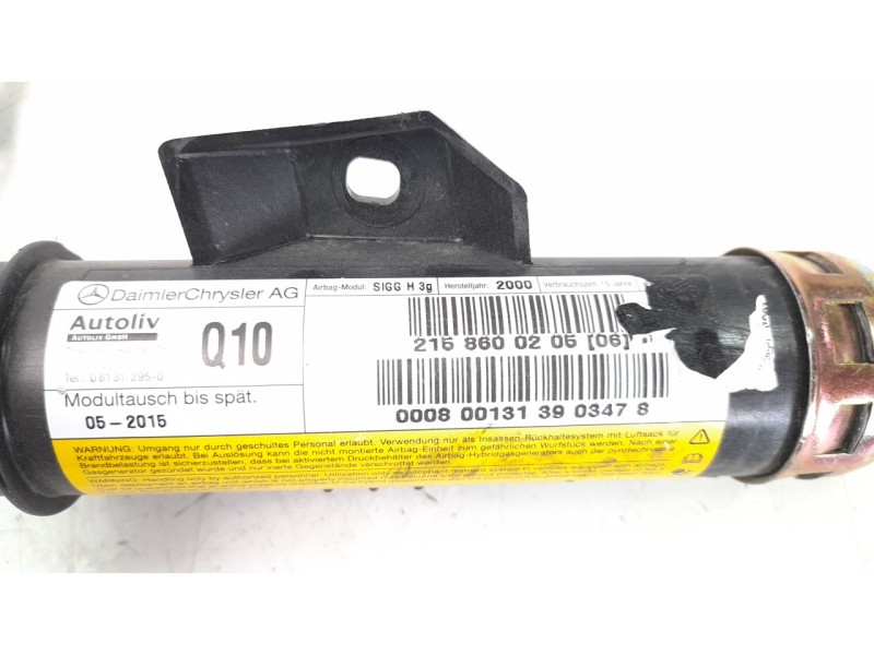 Recambio de airbag cortina delantero derecho para mercedes-benz clase cl (w215) coupe 5.0 v8 24v cat referencia OEM IAM A2158600