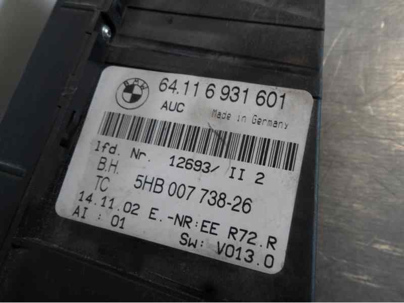Recambio de mando climatizador para bmw serie 3 berlina (e46) 320d referencia OEM IAM 64116931601 5HB00773626 