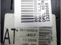 Recambio de pantalla multifuncion para opel astra gtc sport referencia OEM IAM 13208089 281154326  2