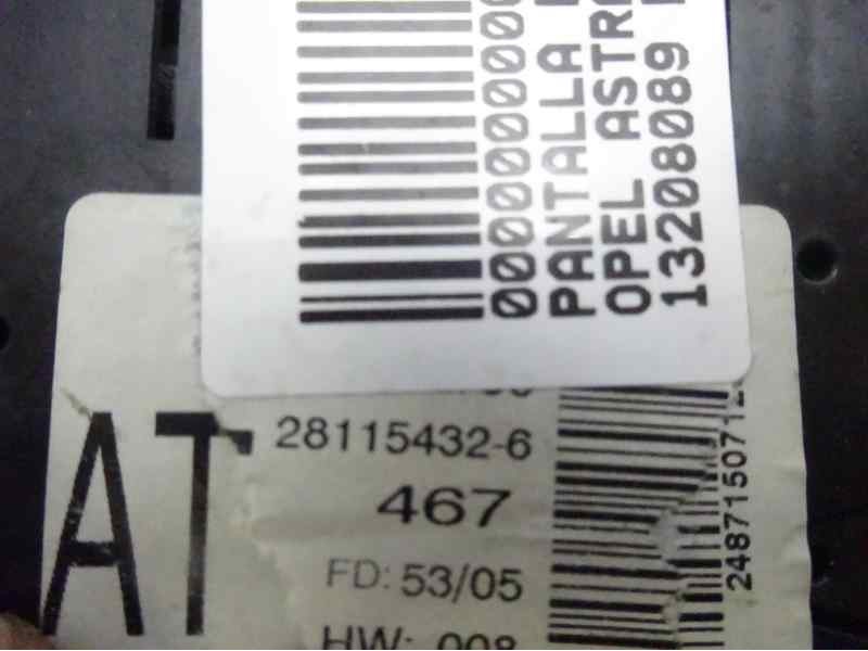 Recambio de pantalla multifuncion para opel astra gtc sport referencia OEM IAM 13208089 281154326 