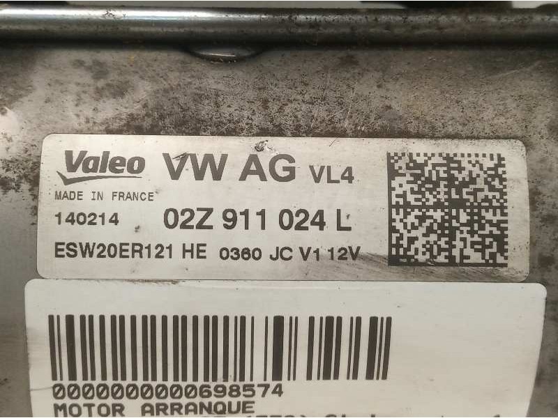 Recambio de motor arranque para seat leon st (5f8) style referencia OEM IAM 02Z911024L M254017 