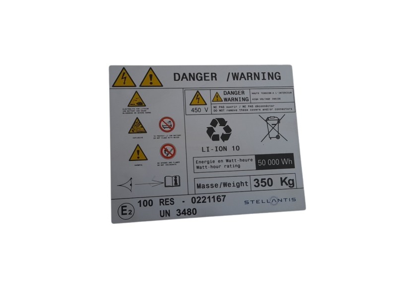Recambio de bateria para citroen c4 x e-shine referencia OEM IAM 9847028980  