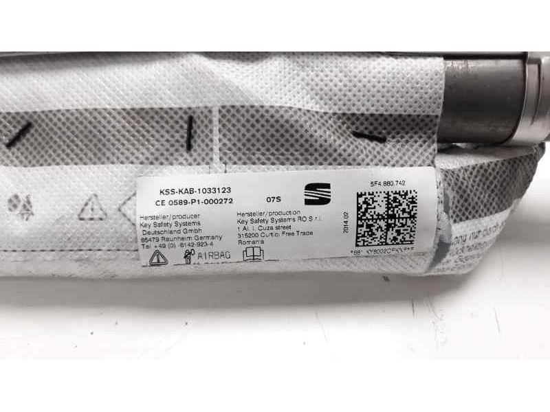 Recambio de airbag cortina delantero derecho para seat leon st (5f8) style referencia OEM IAM 5F4880742  
