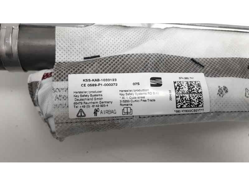 Recambio de airbag cortina delantero izquierdo para seat leon st (5f8) style referencia OEM IAM 5F4880741  