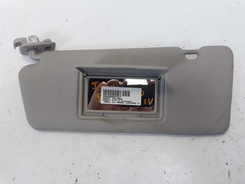 Recambio de parasol izquierdo para renault clio iv dynamique referencia OEM IAM 964010303R  