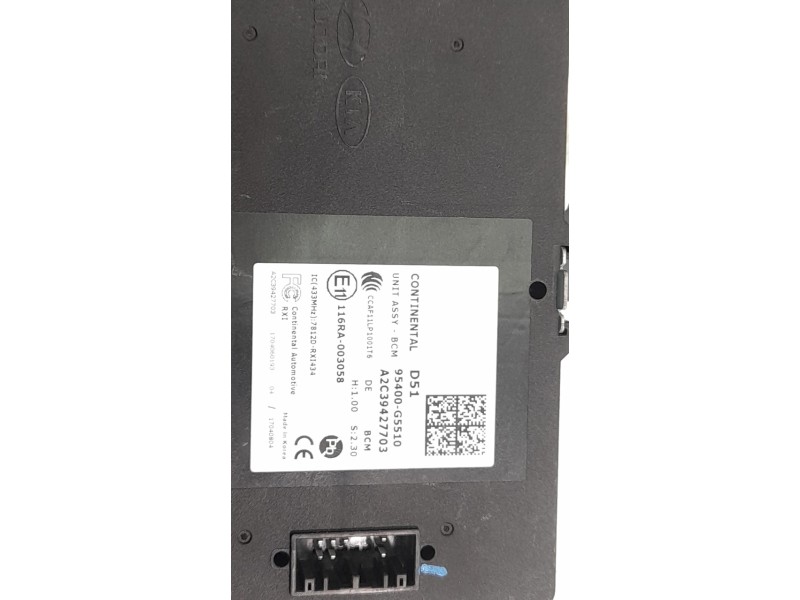 Recambio de modulo electronico para kia niro referencia OEM IAM 95400G5510  