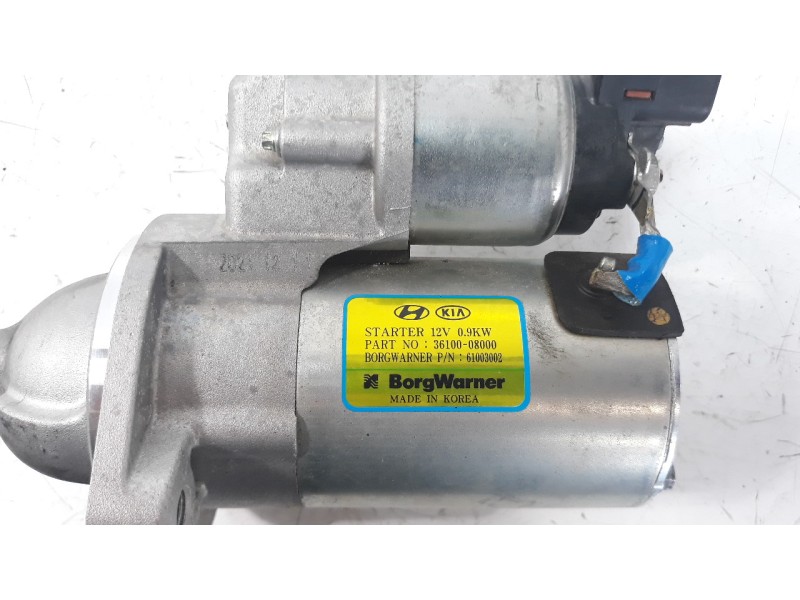 Recambio de motor arranque para hyundai i20 active 1.0 tgdi cat referencia OEM IAM 3610008000  