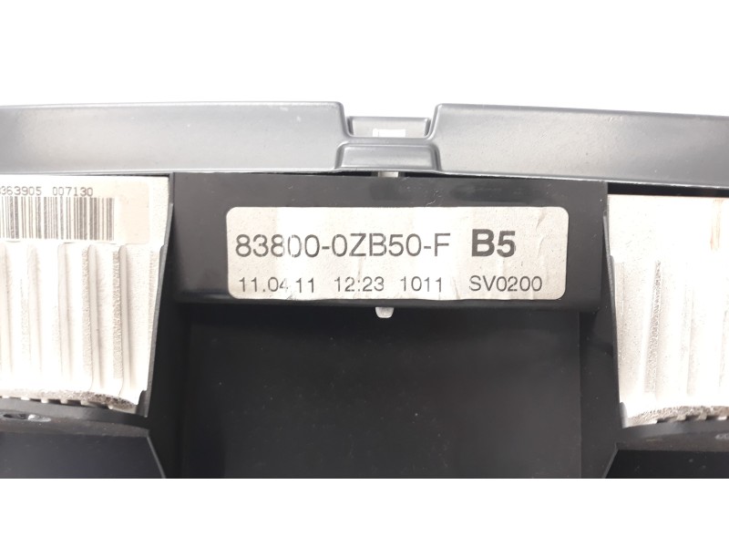 Recambio de cuadro instrumentos para toyota auris 1.4 turbodiesel cat referencia OEM IAM 838000ZB50F A2C53245520 