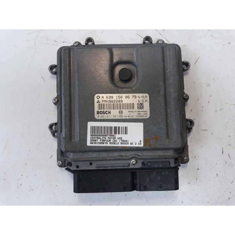 Recambio de centralita motor uce para smart forfour cdi (70kw) referencia OEM IAM A6391500679 0281011841 PMN902289
