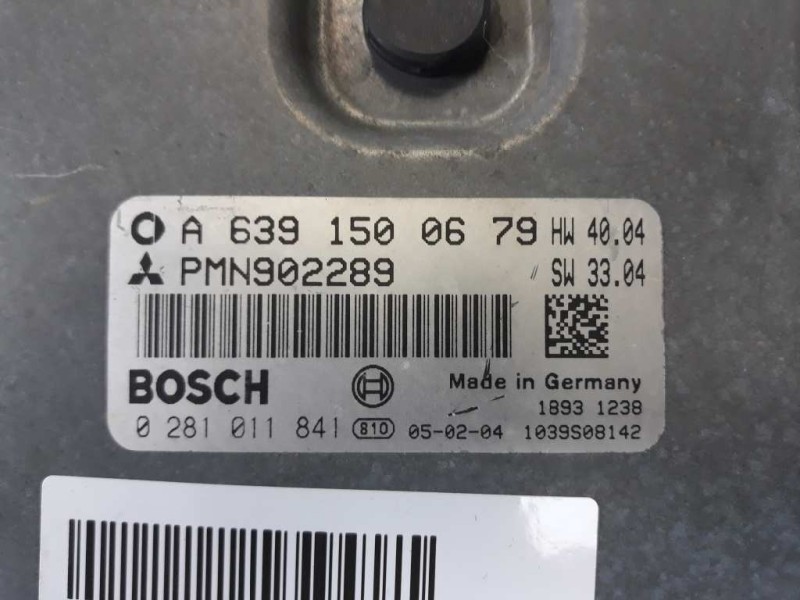 Recambio de centralita motor uce para smart forfour cdi (70kw) referencia OEM IAM A6391500679 0281011841 PMN902289
